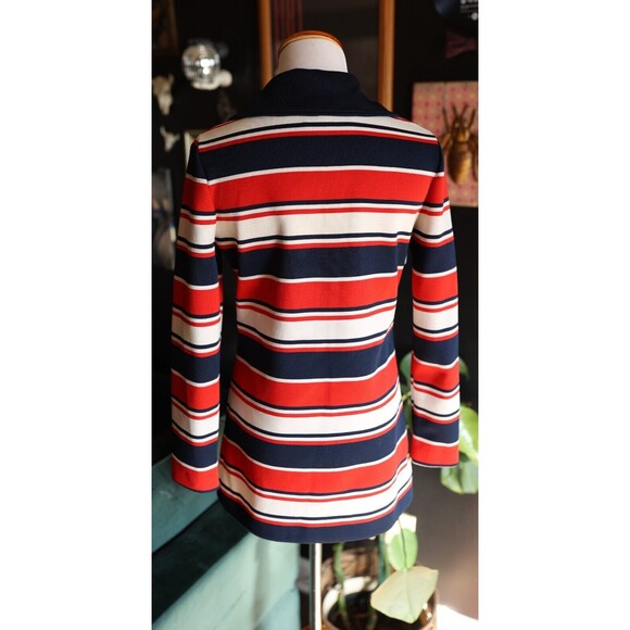 Vintage 60s 70s James Kenrob Nautical Mod Button Down Butterfly Collar Shirt 8 - Picture 11 of 13